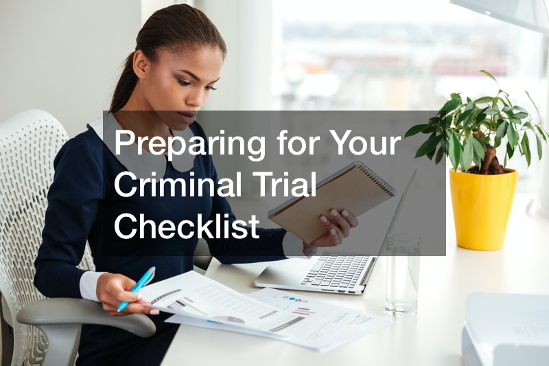 preparing for criminal trial checklist