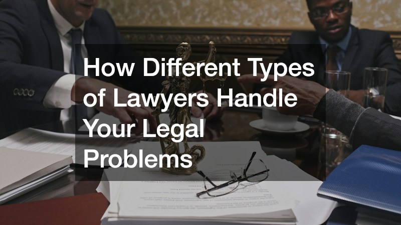 How Different Types of Lawyers Handle Your Legal Problems